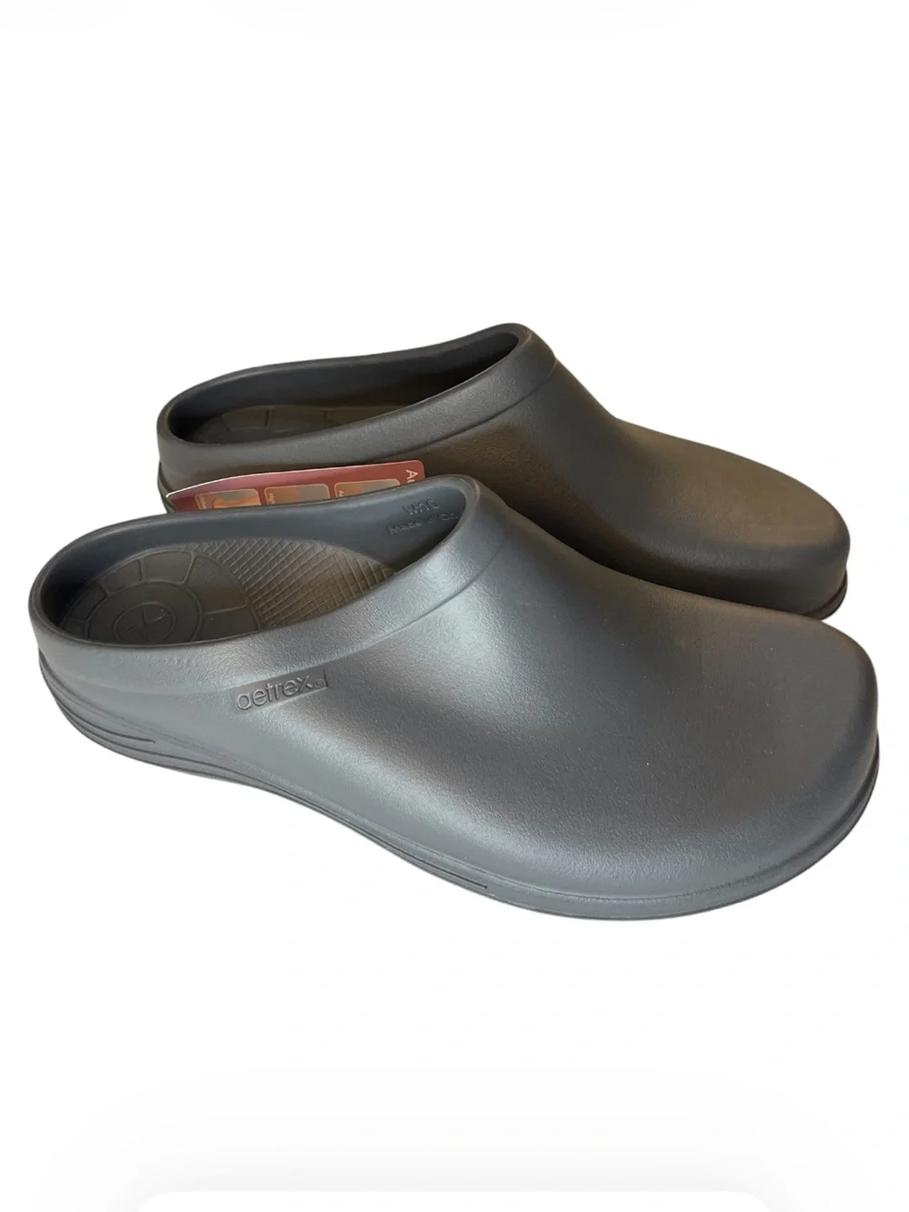 NWT Aetrex Bondi Orthotic Clogs Charcoal Men’s Size 10